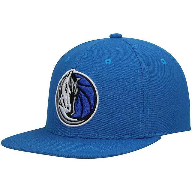 Mens Mitchell & Ness Blue Dallas Mavericks Ground 2.0 Snapback Hat Product Image