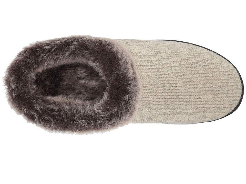 Acorn Chinchilla Clog Ragg (Dark Charcoal Heather) Women's Slippers Product Image