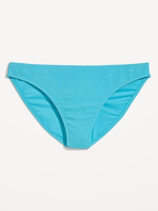 Low-Rise Classic Pucker Bikini Swim Bottoms Product Image