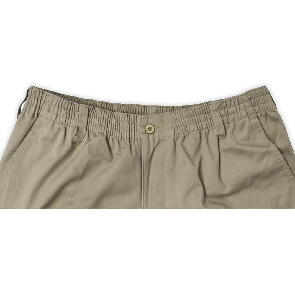 Men's Big Full Elastic Waist Pants by Falcon Bay | Khaki 48 x 28 Product Image