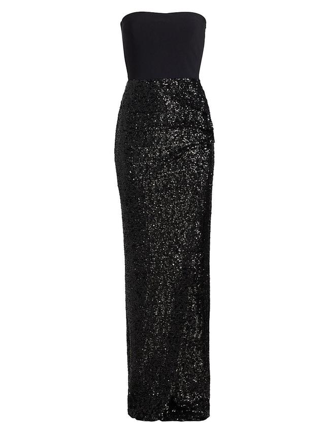 Womens Baloc Paillettes Sequined Strapless Maxi Dress Product Image