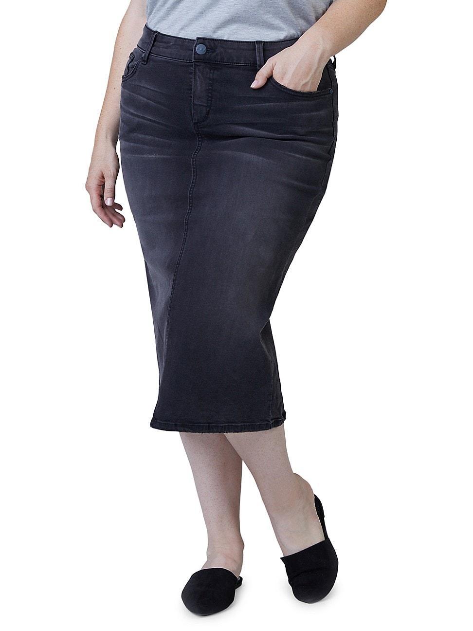 Womens Denim Pencil Skirt product image