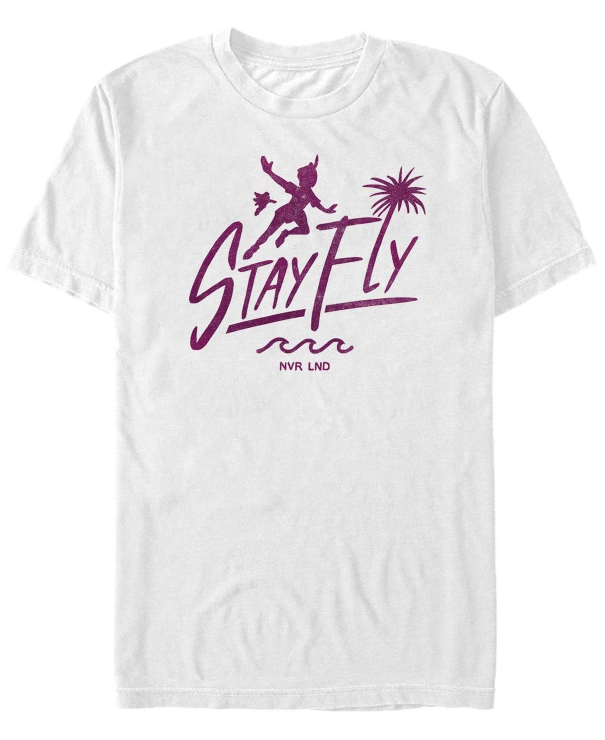 Mens Disney Peter Pan Stay Fly Graphic Tee White Product Image