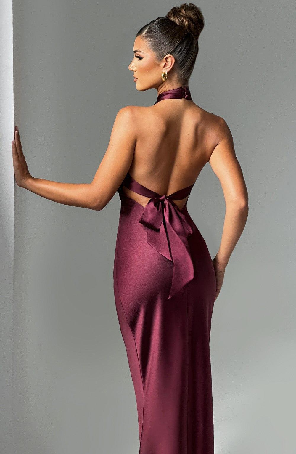 Dimitra Maxi Dress - Burgundy Product Image