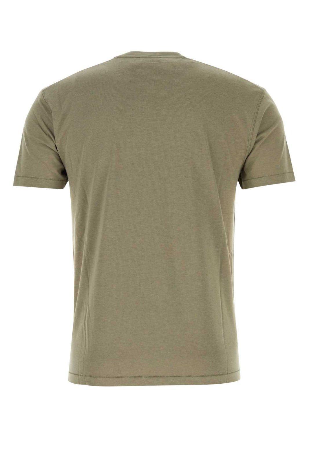 Crewneck Short-sleeved T-shirt In Green Product Image