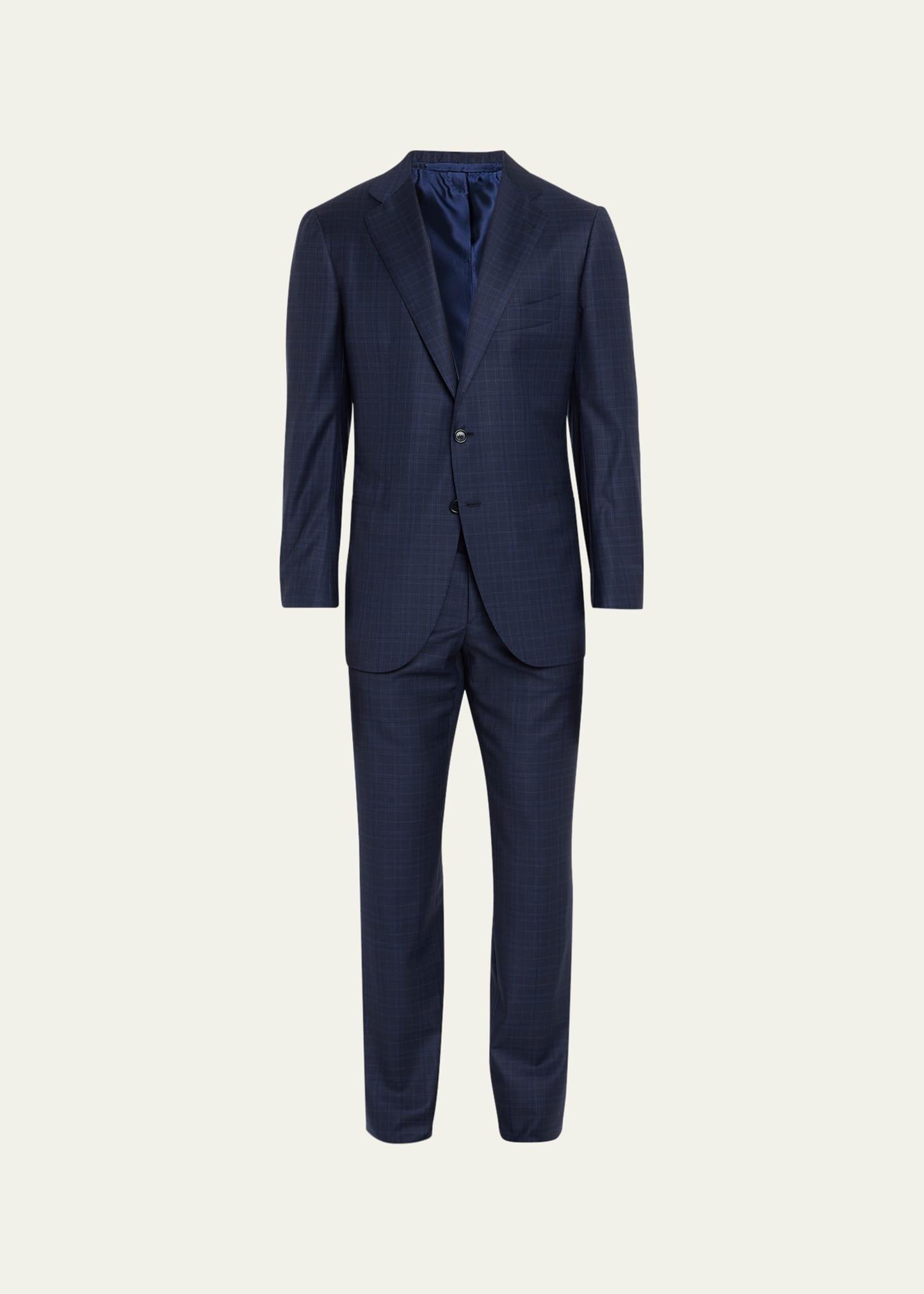 Mens Tonal Wool Suit Product Image