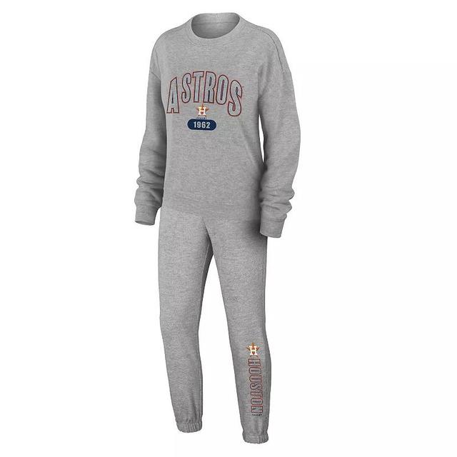 Womens WEAR by Erin Andrews Gray Houston Astros Knitted Lounge Set Product Image