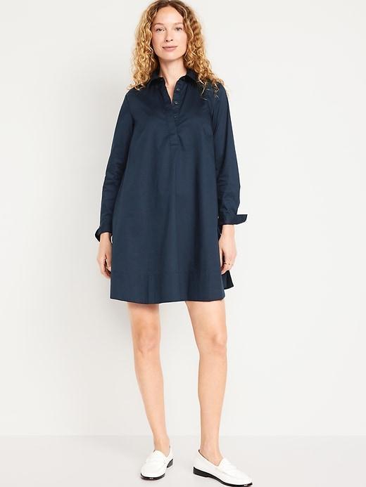 Loose Mini Shirt Dress Product Image