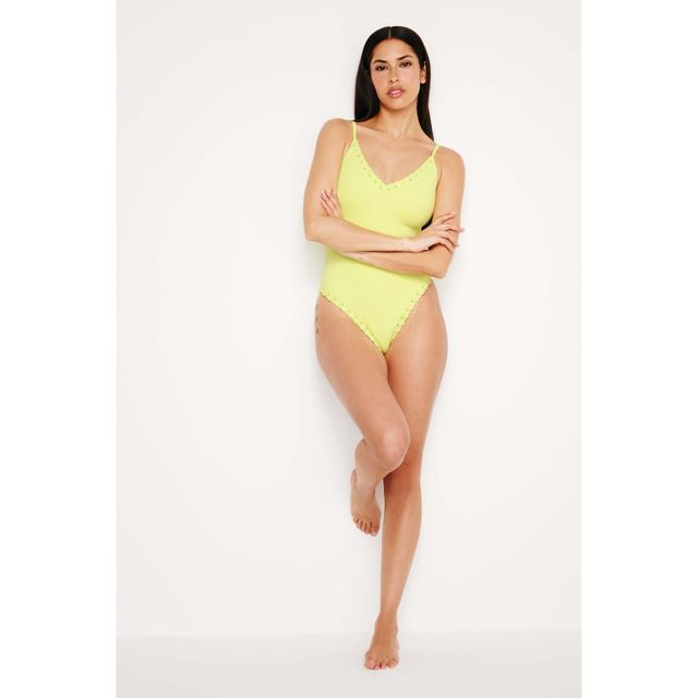 Womens Whip Stitch Compression Swimsuit | Palo Verde, Size Small | Good American by Khlo Kardashian Product Image