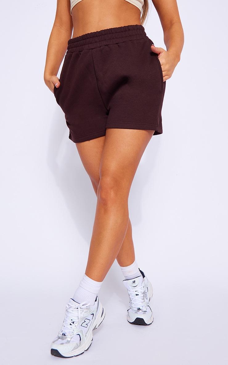 Chocolate Sweat Pocket Runner Shorts Product Image