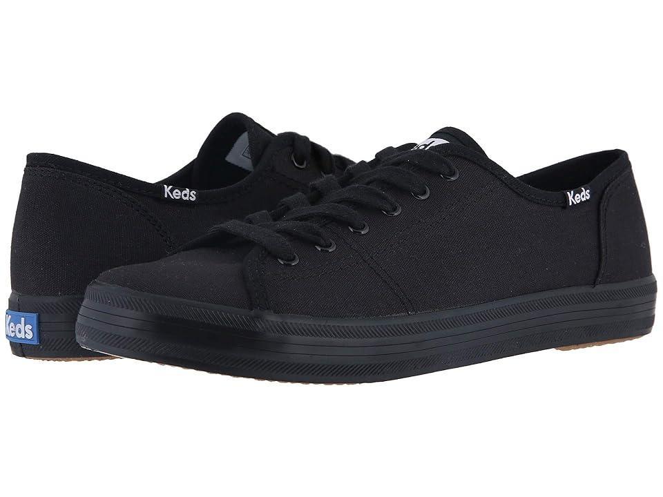 Keds Kickstart Lace Up Black) Women's Lace up casual Shoes Product Image