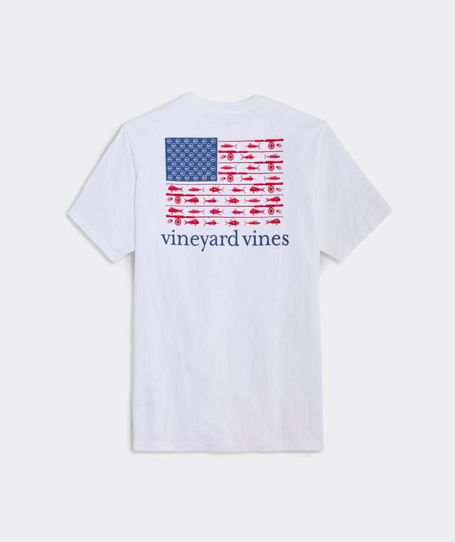 USA Reel Flag Short-Sleeve Pocket Tee Product Image