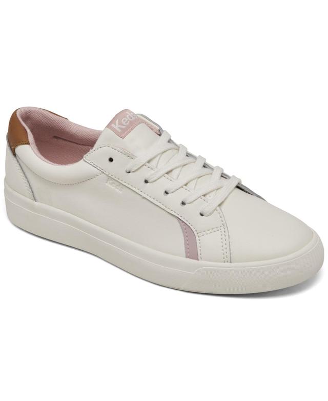 Keds Womens Pursuit Leather Lace-Up Casual Sneakers from Finish Line Product Image