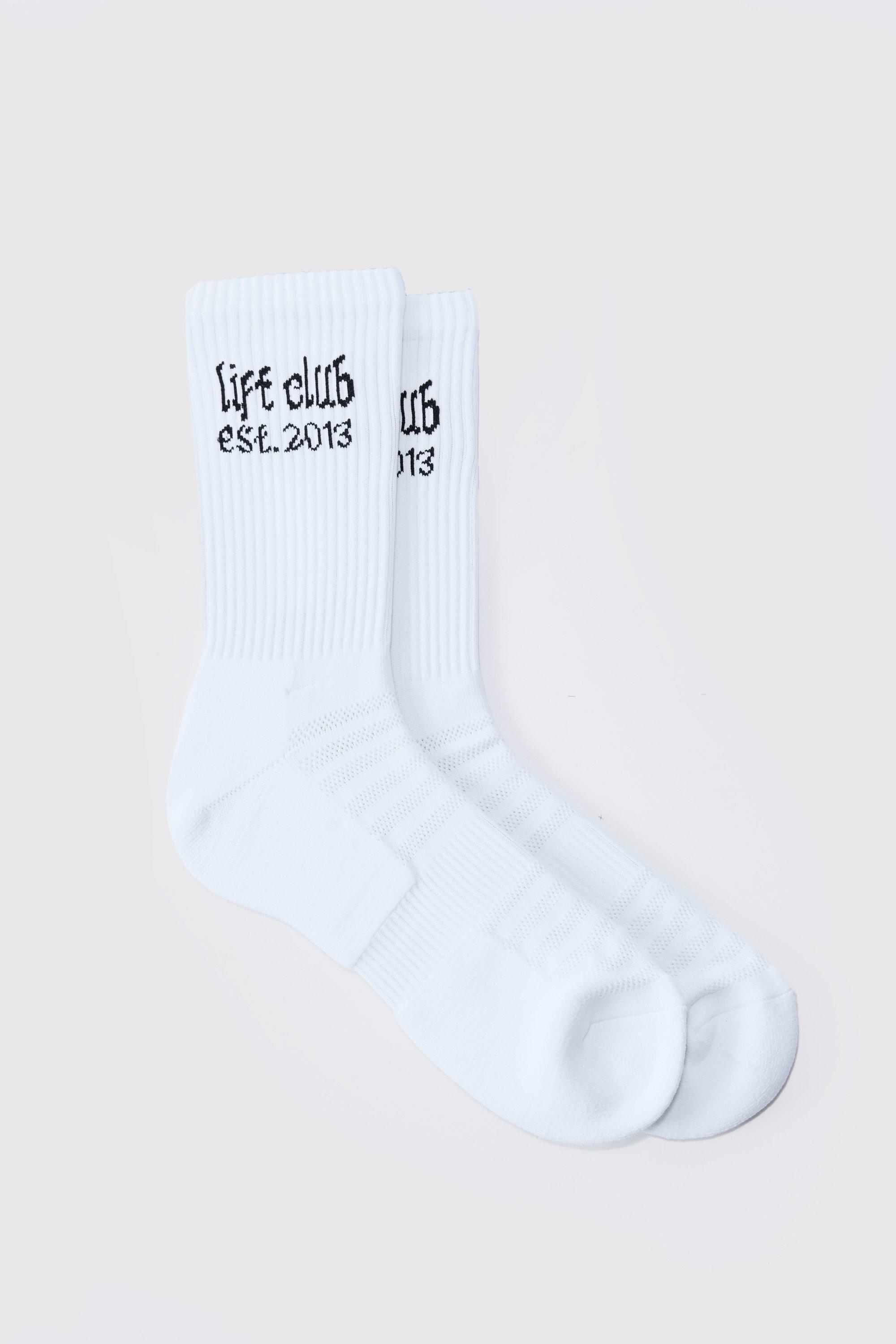 Man Active Lift Club Crew Socks | boohooMAN USA Product Image