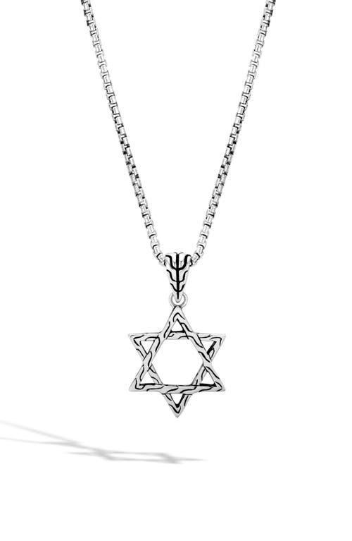 John Hardy Mens Star of David Pendant Necklace Product Image