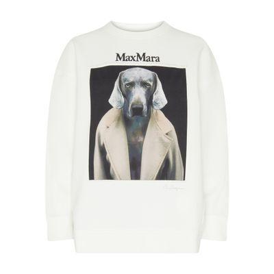 Bacco Printed Logo Sweatshirt In White Product Image