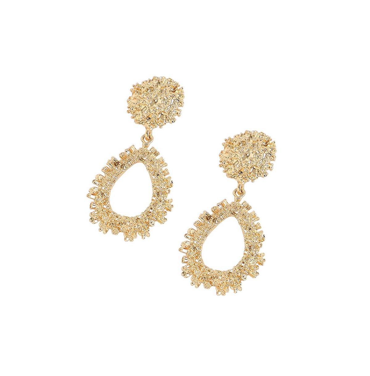 Sohi Womens Corroded Drop Earrings Product Image