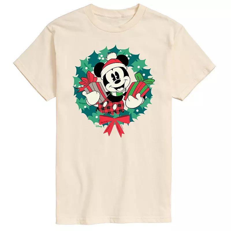 Disneys Mickey Mouse Mens Wreath Graphic Tee Product Image