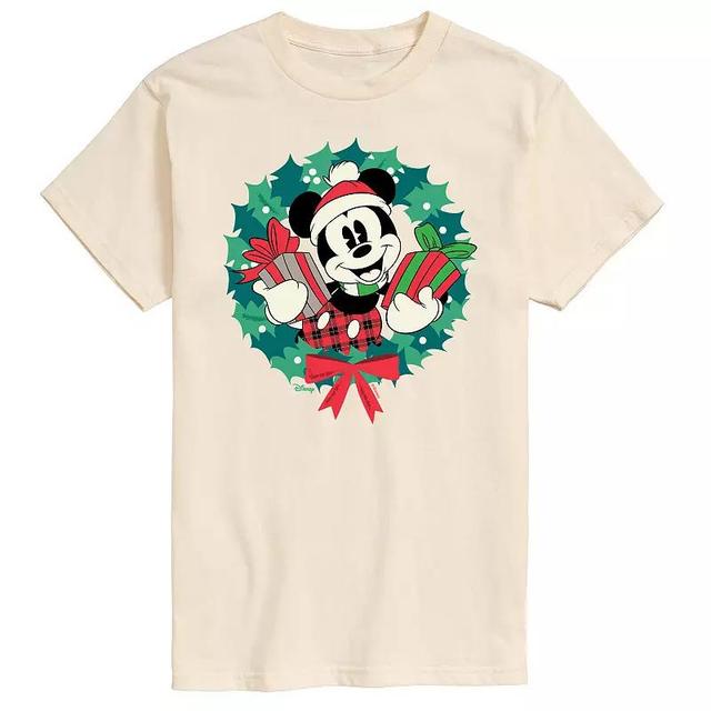 Disneys Big & Tall Mickey Wreath Graphic Tee, Mens Product Image