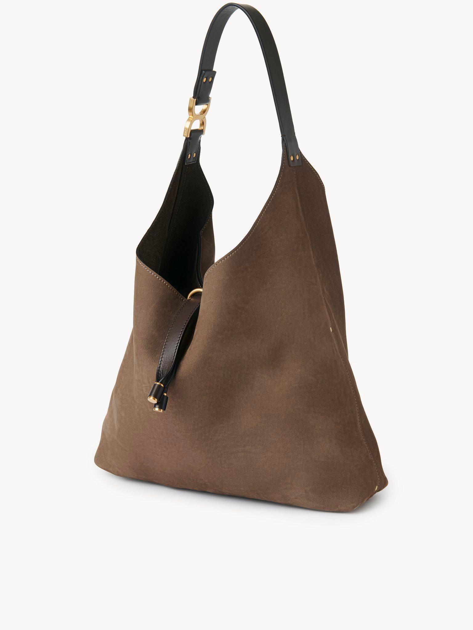 Marcie hobo bag in nubuck leather Product Image