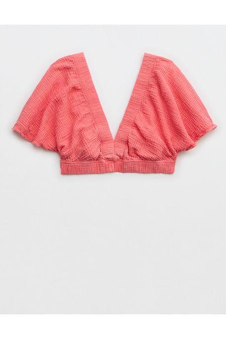 Aerie Pool-To-Party Flutter Sleeve T-Shirt Women's Product Image