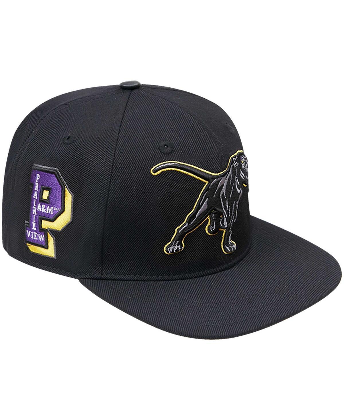 Mens Pro Standard Black Prairie View A&M Panthers Arch Over Logo Evergreen Snapback Hat Product Image