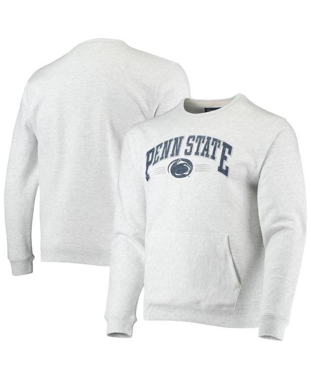 Mens League Collegiate Wear Heather Gray Penn State Nittany Lions Upperclassman Pocket Pullover Sweatshirt Product Image