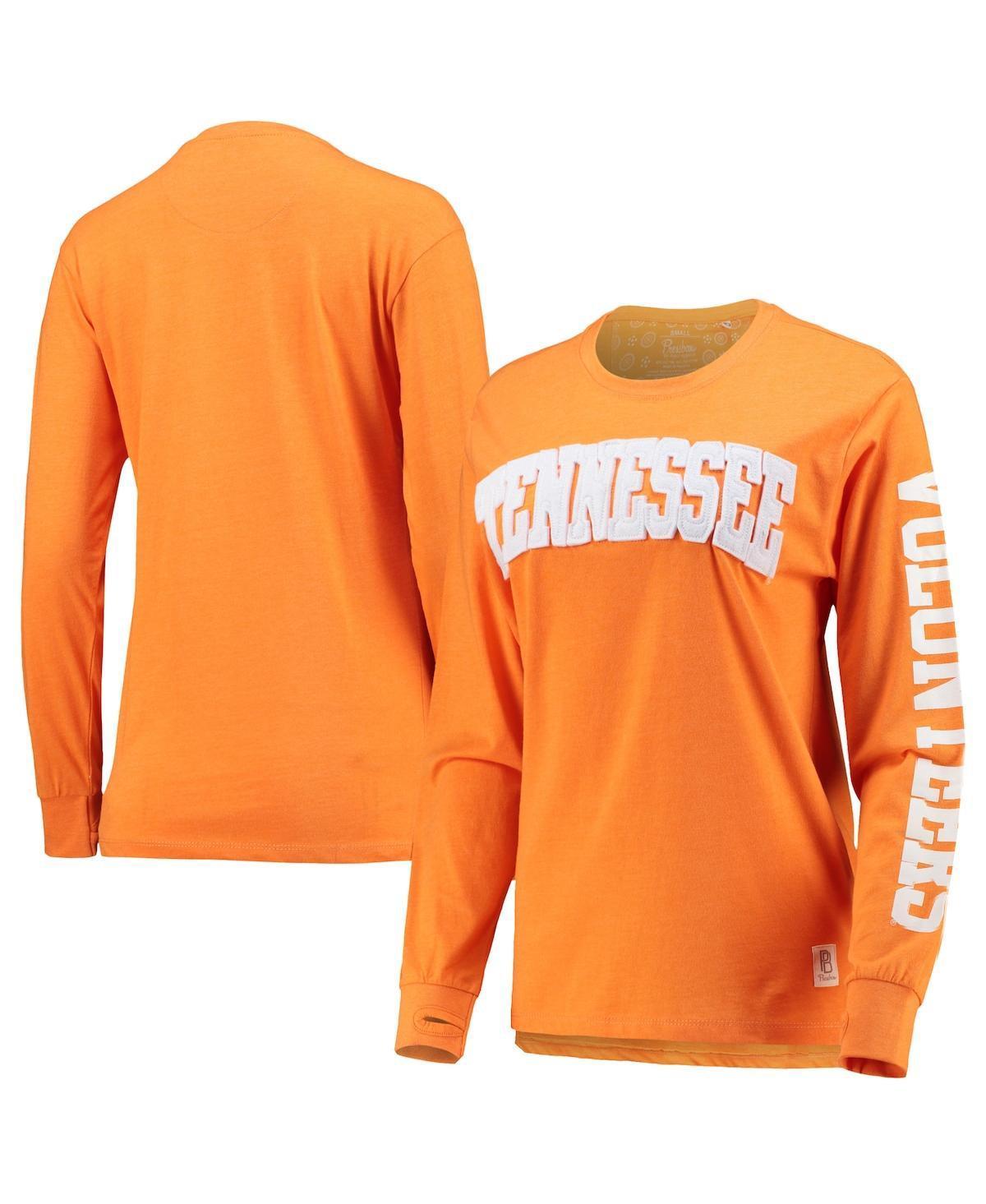 Womens Pressbox Tennessee Orange Tennessee Volunteers Two-Hit Canyon Long Sleeve T-shirt Product Image