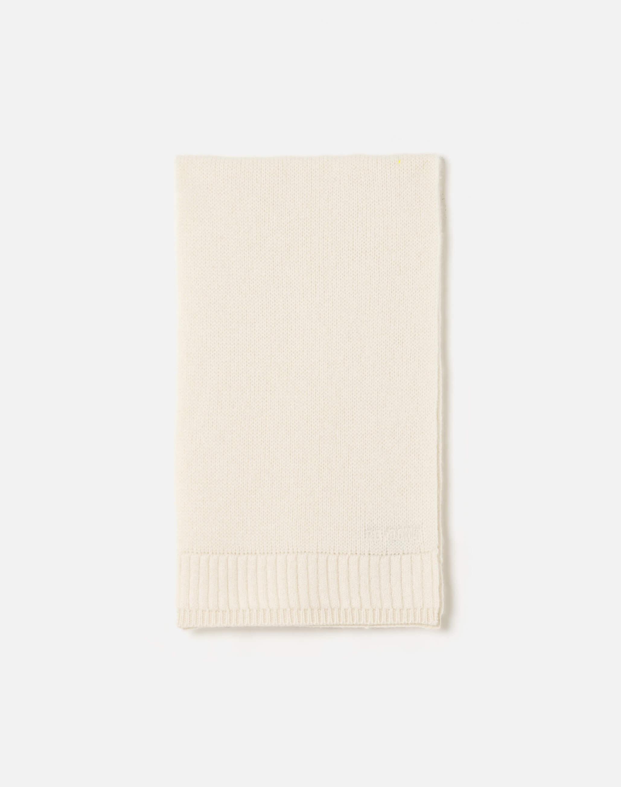 Cashmere Rib Scarf - Ivory product image