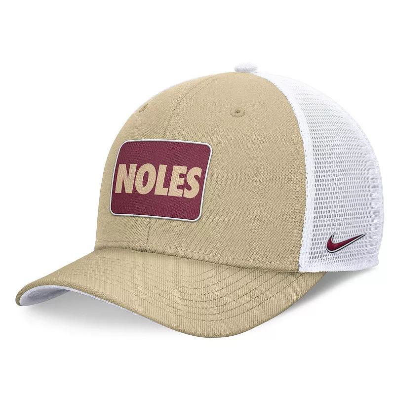 Mens Nike Vegas Gold/White Florida State Seminoles Local Rise Trucker Adjustable Hat Product Image