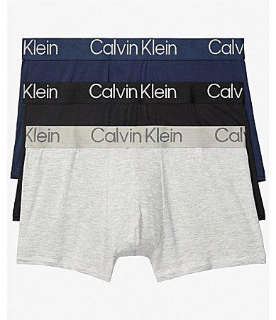 Calvin Klein Ultra-Soft Modern 3-Pack Stretch Modal Trunks Product Image