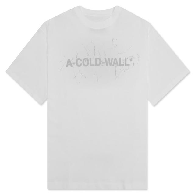 Logo S/S T-Shirt - White Male Product Image