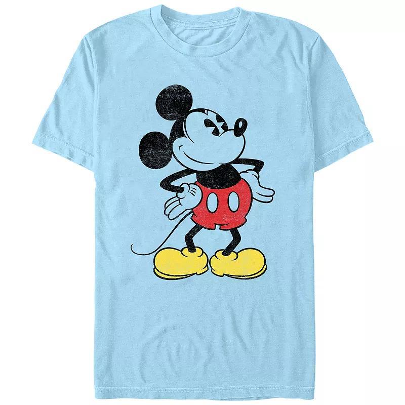 Disneys Mickey Mouse Mens Hands on the Hip Pose Tee Athletic Grey Product Image