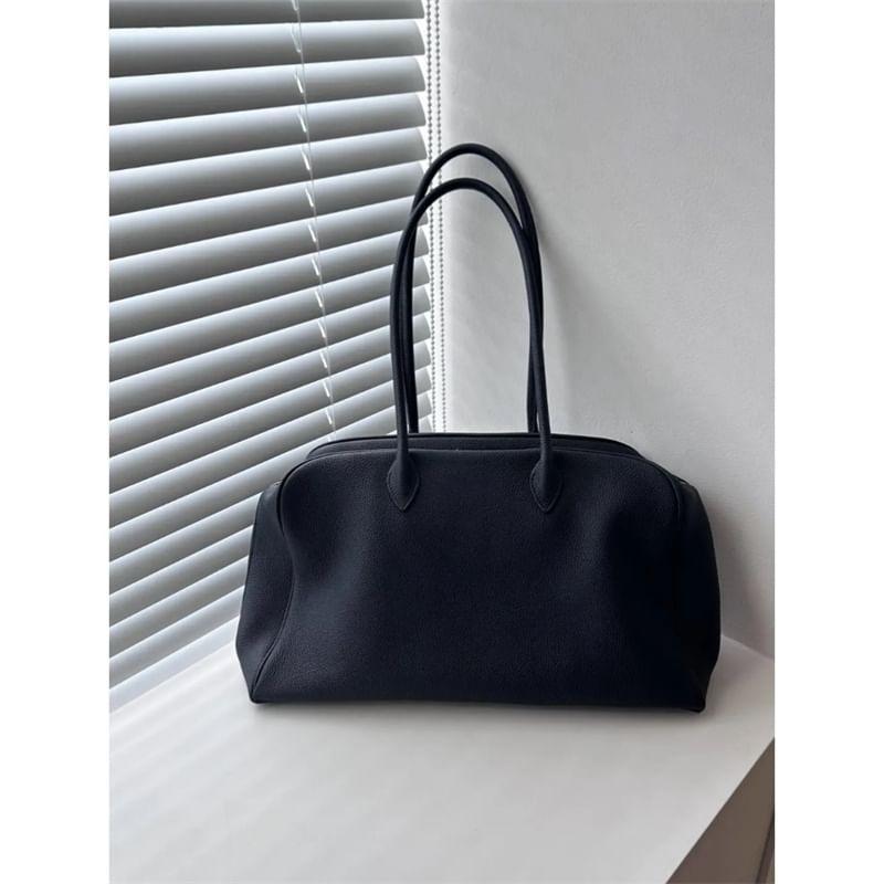 Faux Plain Leather Carryall Bag Product Image