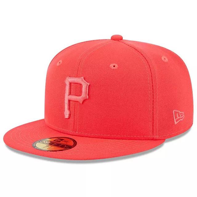 Men's New Era Red Pittsburgh Pirates 2023 Spring Color Basic 59FIFTY Fitted Hat Product Image