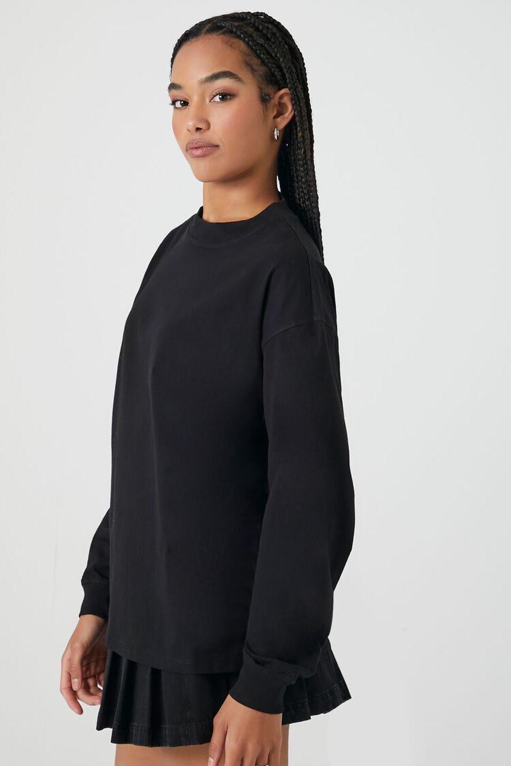 Oversized Long-Sleeve Tee | Forever 21 Product Image