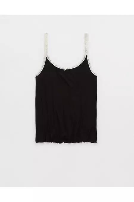 Aerie Real Soft Lace Trim Tank Women's Product Image