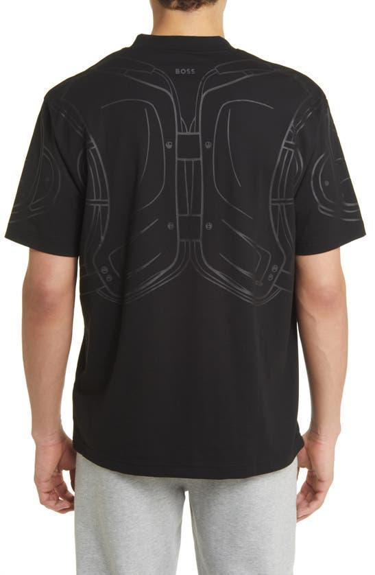 HUGO BOSS X Nfl Tackle Graphic T-shirt In Detroit Lions Black Product Image