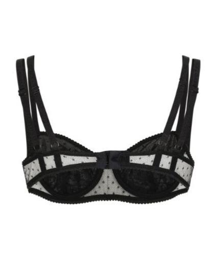 DOLCE & GABBANA Lace Balconette Bra In Black Product Image