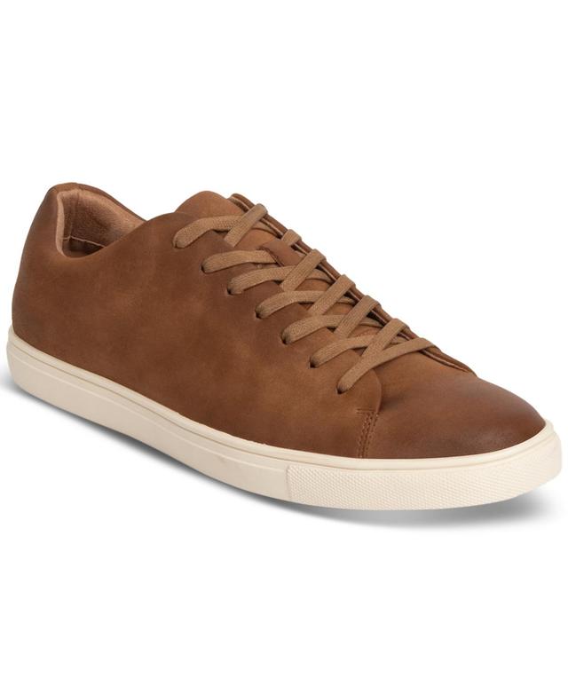 Kenneth Cole Reaction Mens Tedder Faux-Leather Sneakers Product Image