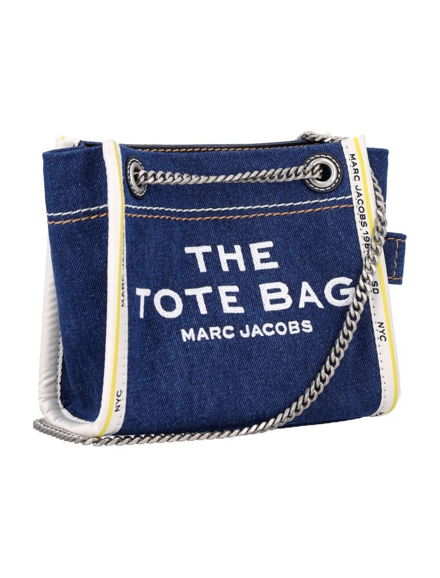 Women's The Mini Tote Bag Denim In Blue Product Image