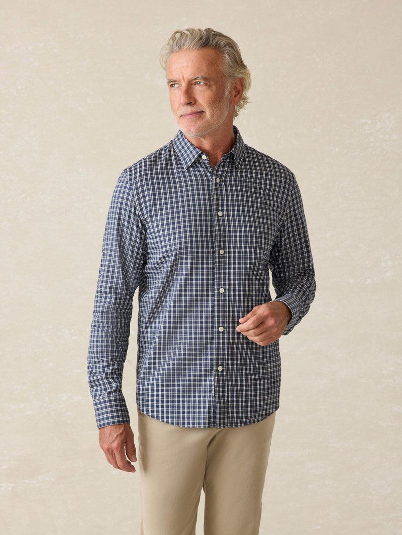 Movement™ Shirt - Navy White Check Product Image