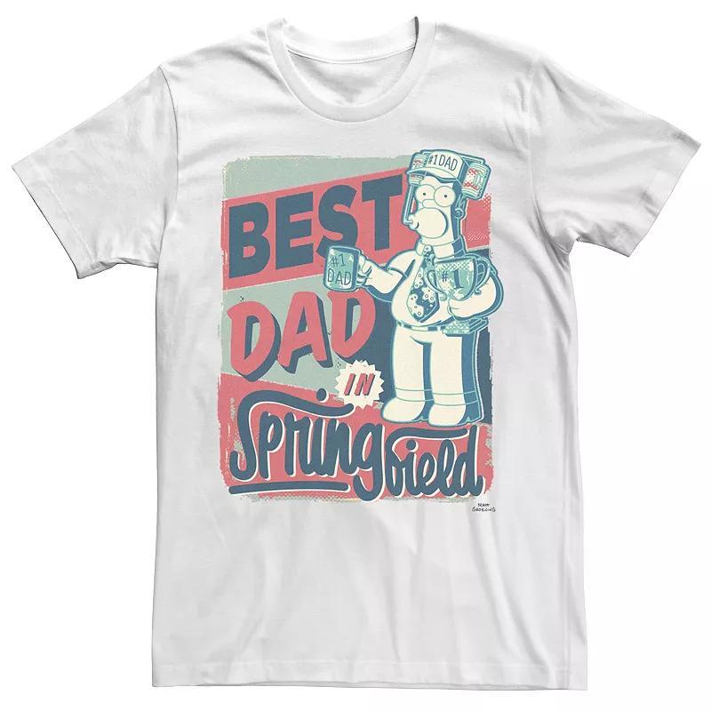 Mens The Simpsons Homer Best Dad In Springfield Tee Product Image