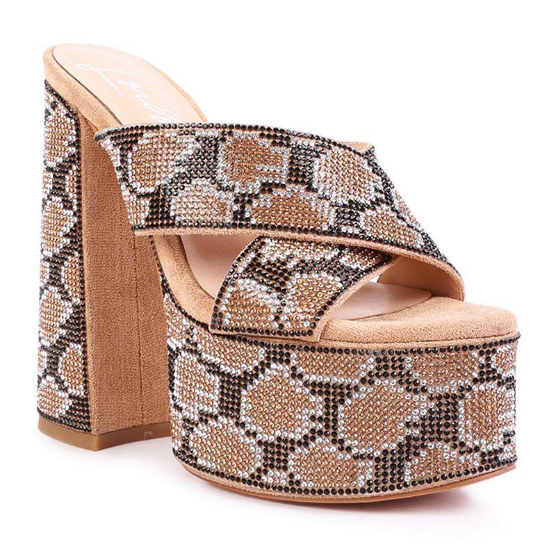 London Rag Sinful Womens Platform Slide Sandals Product Image