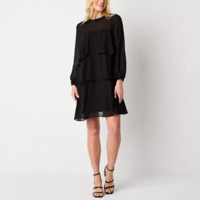 Studio 1 Womens Long Sleeve Shift Dress Product Image