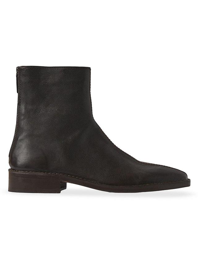 Mens Piped Zipped Ankle Boots Product Image