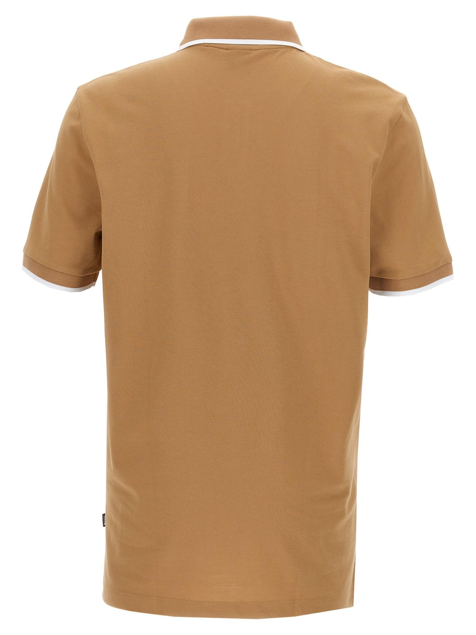 HUGO BOSS Pallas Polo Shirt In Beige Product Image