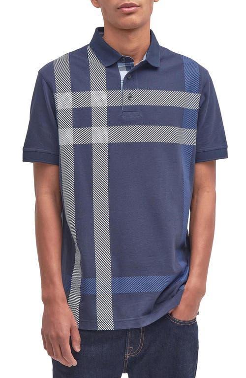 Mens Blaine Plaid Cotton Polo Shirt Product Image