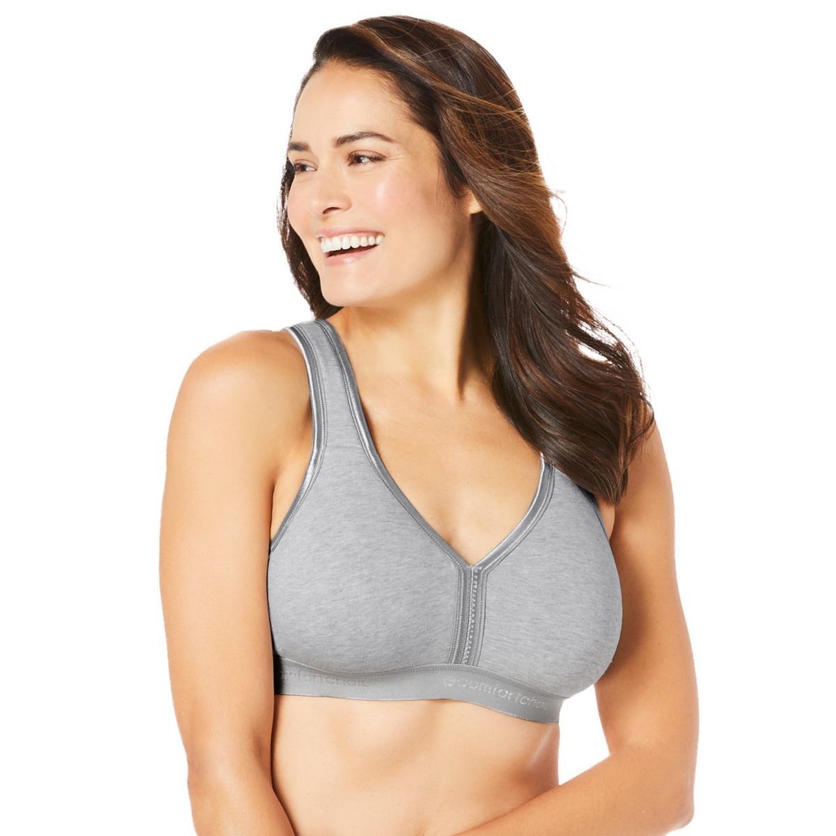 Comfort Choice Womens Wireless Back-Close Lounge Bra Product Image