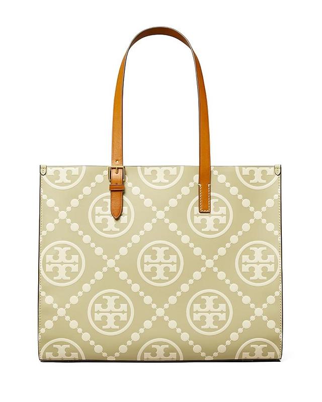 Womens Monogram-Embossed Leather Tote Product Image